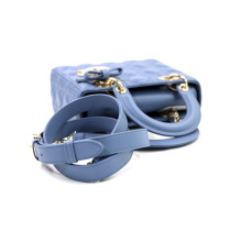 Dior Lady Small Pelle Grigio Blu