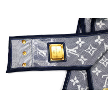 Louis Vuitton Bandeau Seta Blu Grigio