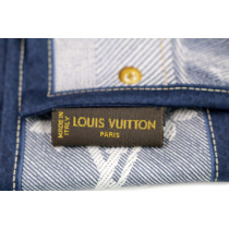 Louis Vuitton Bandeau Seta Blu Grigio