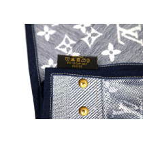 Louis Vuitton Bandeau Seta Blu Grigio