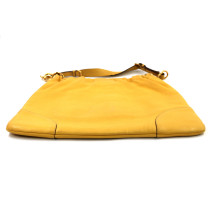 Prada Hobo Pelle Vitello e Daino Gialla