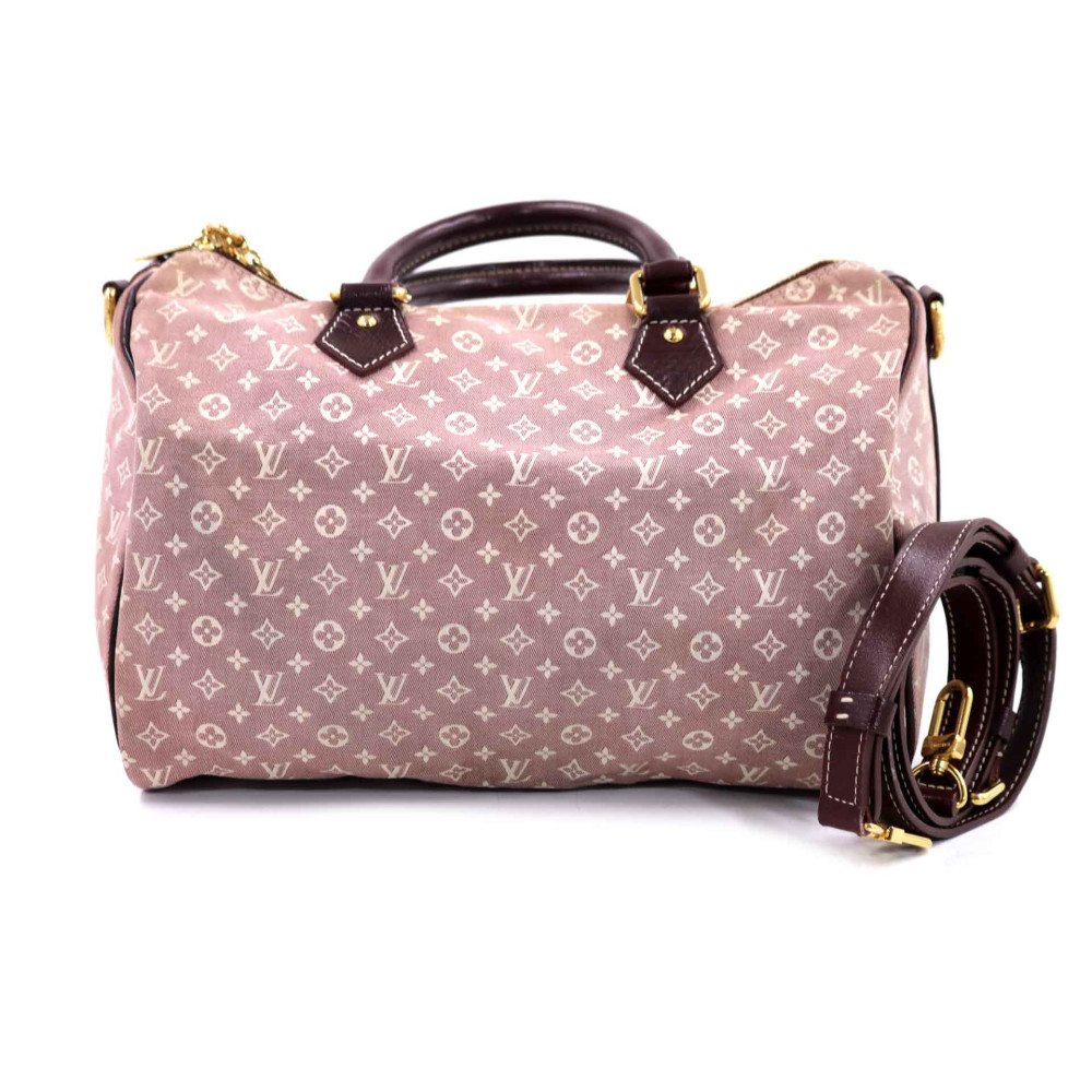Louis Vuitton Speedy 30 Bandouliere Mini Lin Seppia