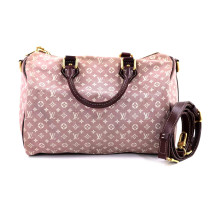 Louis Vuitton Speedy 30 Bandouliere Mini Lin Seppia
