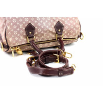 Louis Vuitton Speedy 30 Bandouliere Mini Lin Seppia