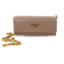 Prada Portafoglio Woc Pelle Beige