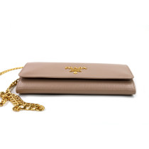 Prada Portafoglio Woc Pelle Beige