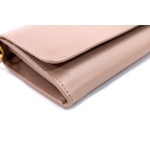 Prada Portafoglio Woc Pelle Beige