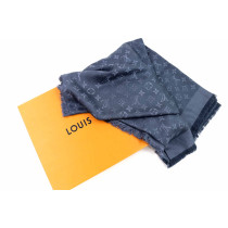 Louis Vuitton Stola Seta e Lana Cobalto