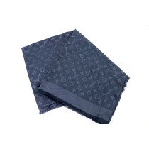 Louis Vuitton Stola Seta e Lana Cobalto