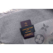 Louis Vuitton Stola Seta e Lana Cobalto