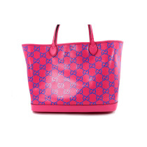 Gucci Tote Tennis Tela Fucsia e Blu