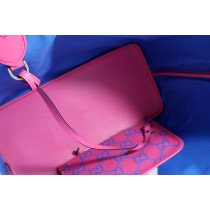Gucci Tote Tennis Tela Fucsia e Blu