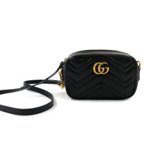 Gucci Marmont Camera Bag Small Pelle Nera