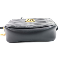 Gucci Marmont Camera Bag Small Pelle Nera