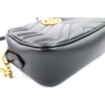 Gucci Marmont Camera Bag Small Pelle Nera