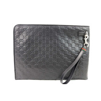 Gucci Pouch Emblem Pelle Nera