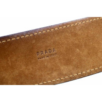 Prada Cintura Camoscio Marrone