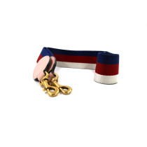 Gucci Tracolla Tela Blu, Bianca e Rossa