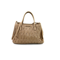 Miu Miu Shopping Pelle Tortora