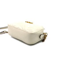 Gucci Marmont Camera Bag Pelle Bianca