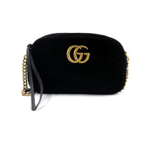 Gucci Marmont Camera Bag Velvet nero