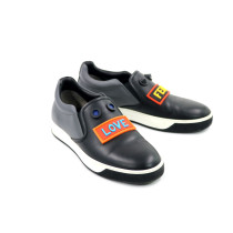 Fendi Slipon Pelle Nera e Grigia