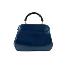 Gucci Lady Lock Bamboo Pelle Blu