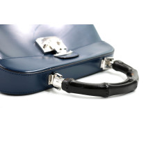 Gucci Lady Lock Bamboo Pelle Blu