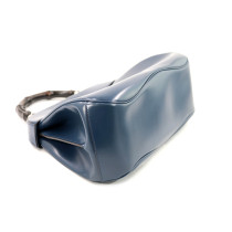 Gucci Lady Lock Bamboo Pelle Blu