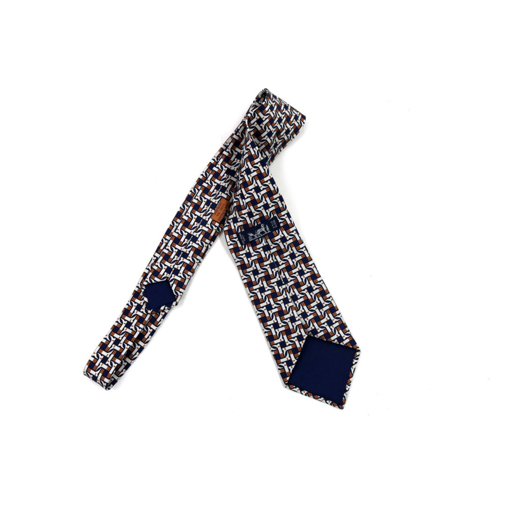 Hermès Cravatta Con Fantasia Stivali Multicolor