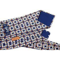 Hermès Cravatta Con Fantasia Stivali Multicolor