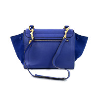Celine Trapeze Pelle Blu