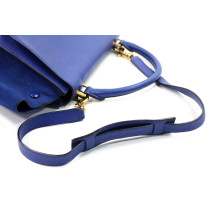 Celine Trapeze Pelle Blu