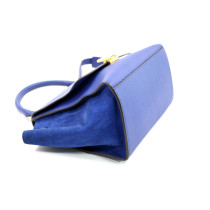 Celine Trapeze Pelle Blu