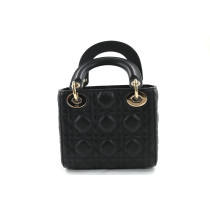 Dior Lady Dior Mini Pelle Nera