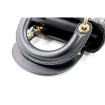 Dior Lady Dior Mini Pelle Nera