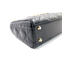 Dior Lady Dior Mini Pelle Nera