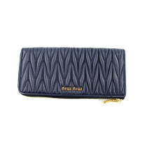 Miu Miu Portafoglio Pelle Blu