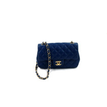 Chanel Rectangular Pelle Blu