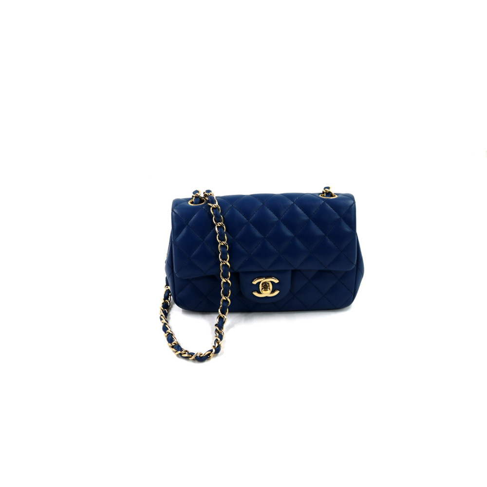 Chanel Rectangular Pelle Blu