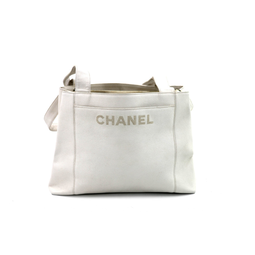 Chanel Shopping Pelle Bianca