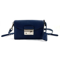 Prada Crossbody Flap Bag Pelle Blu