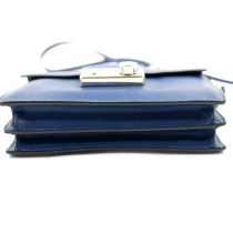 Prada Crossbody Flap Bag Pelle Blu