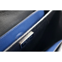 Prada Crossbody Flap Bag Pelle Blu