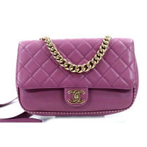 Chanel Tracolla Pelle Caviar Malva