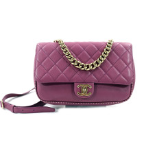 Chanel Tracolla Pelle Caviar Malva