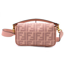 Fendi Baguette Tela e Pelle Rosa