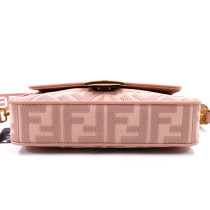 Fendi Baguette Tela e Pelle Rosa