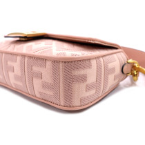 Fendi Baguette Tela e Pelle Rosa