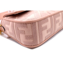 Fendi Baguette Tela e Pelle Rosa